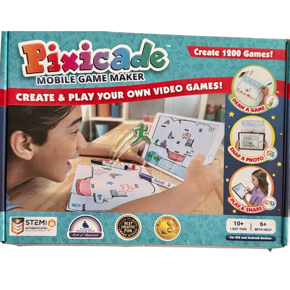 New Pixicade Mobile Game Maker, for Creating and Playing Video Games